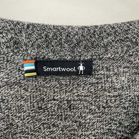 Smartwool Sweater Shadow Pine Tunic Women’s XS Merino Wool Blend Gray Black - Picture 4 of 10